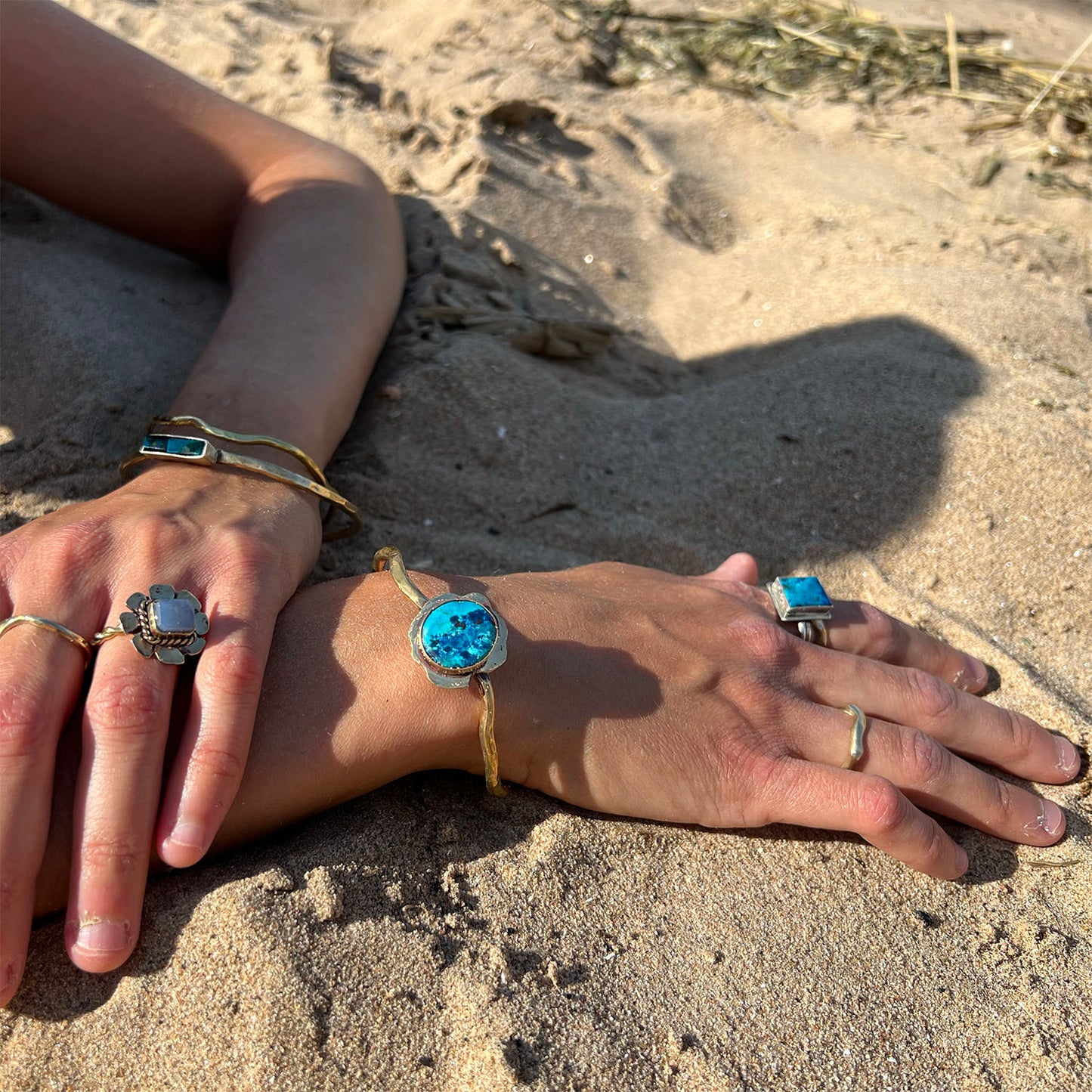 Shattuckite Statement Bracelet