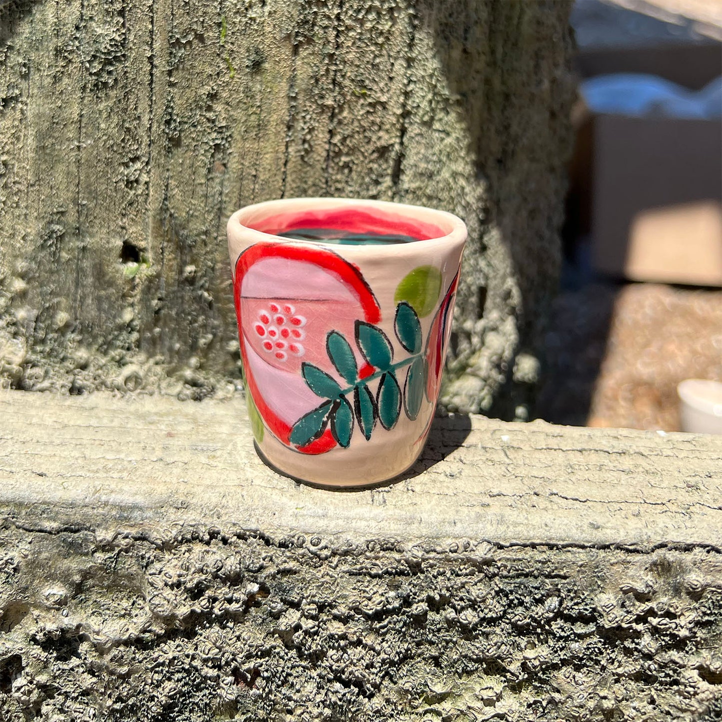 Dancing Pomegranates Shot Glass