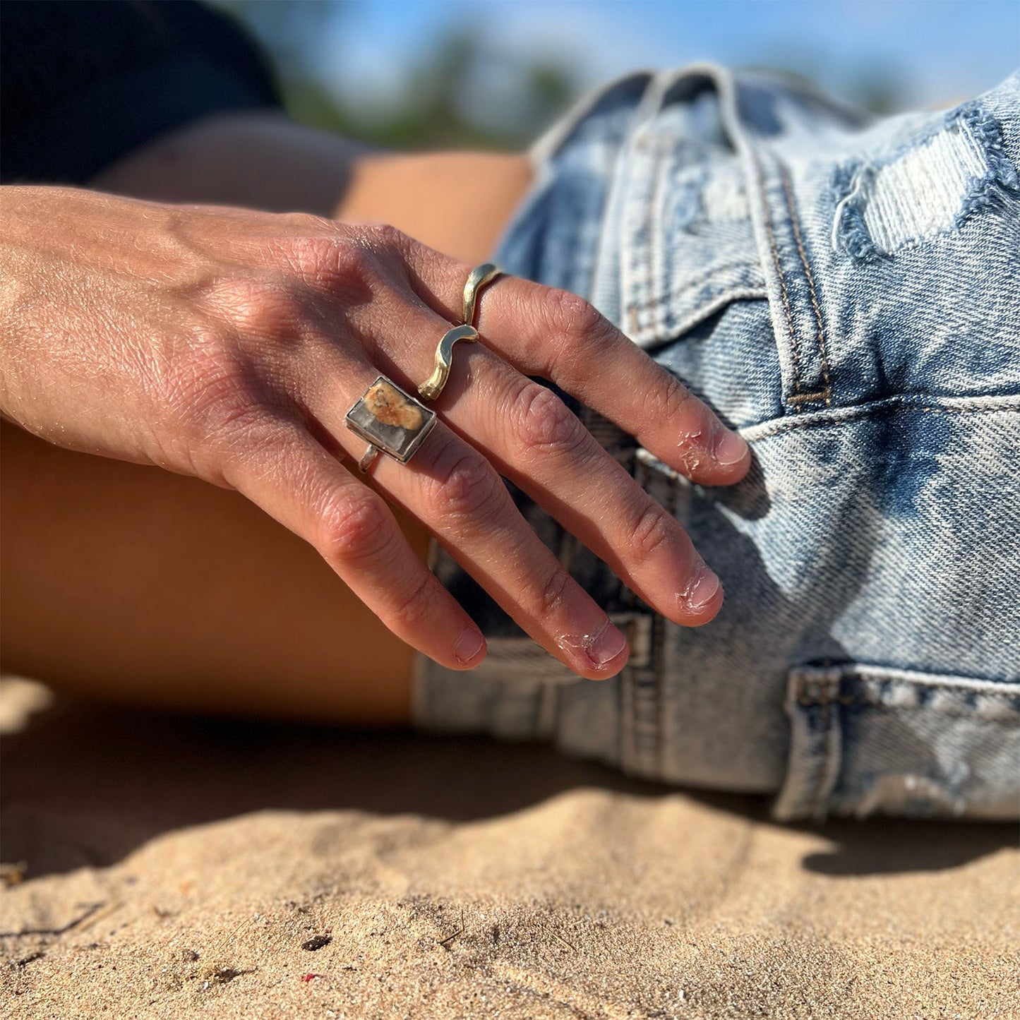 Sea’s Flower Ring (Sea Stone)