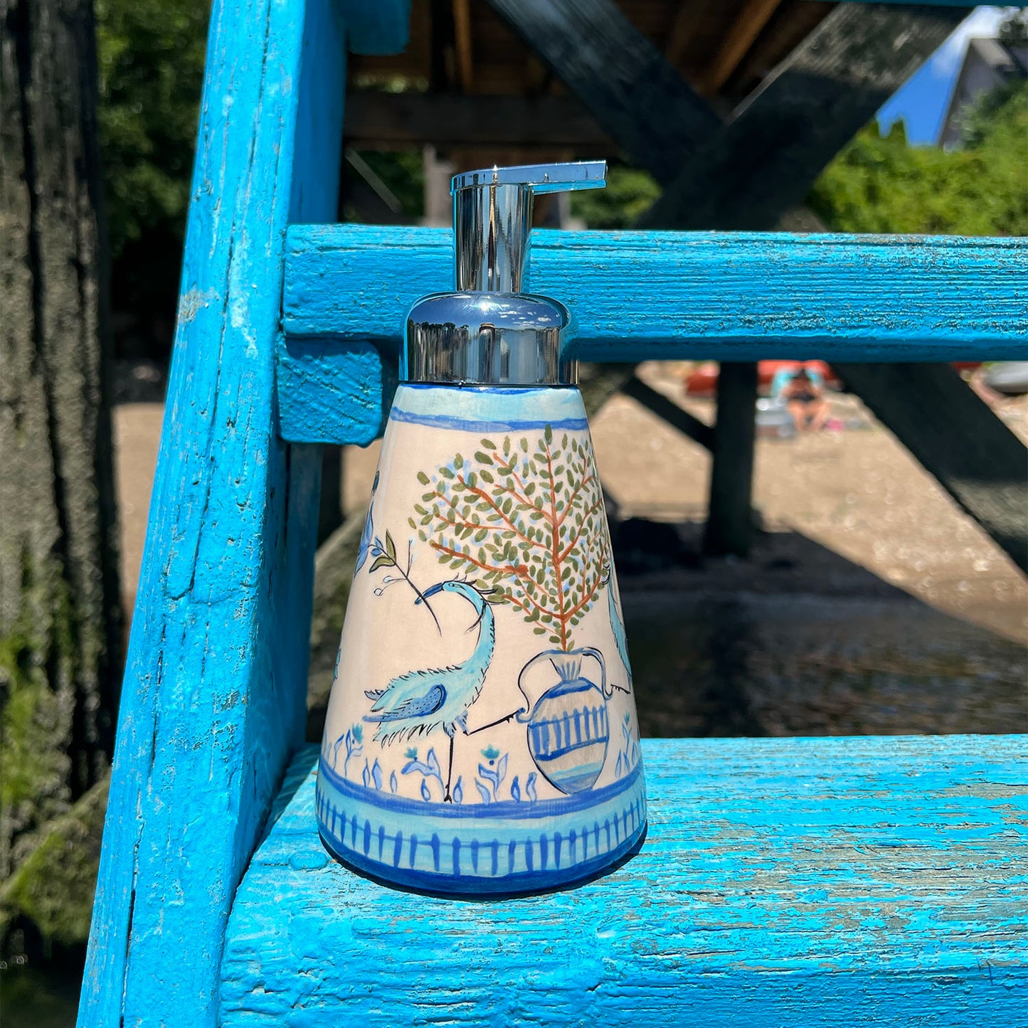 Blue Bird Soap Dispenser