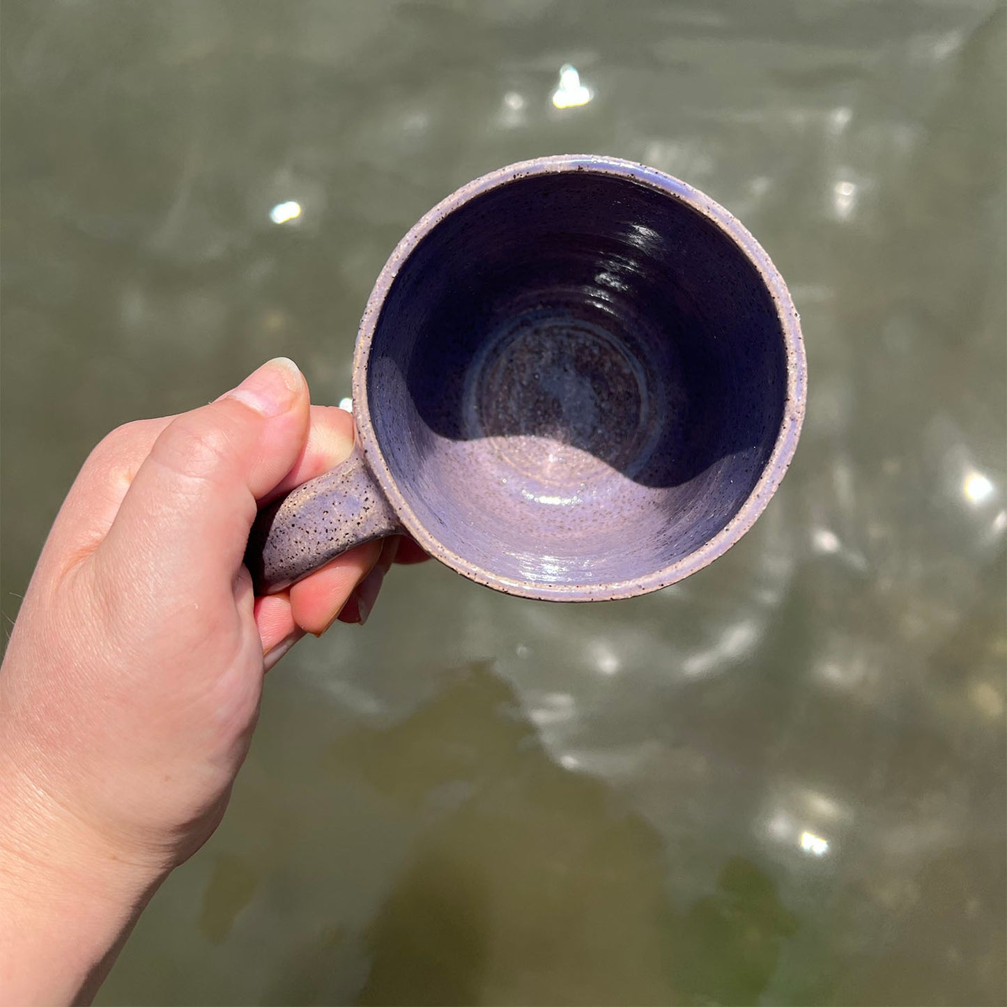 Stoneware Daisy Mug (Lavender)