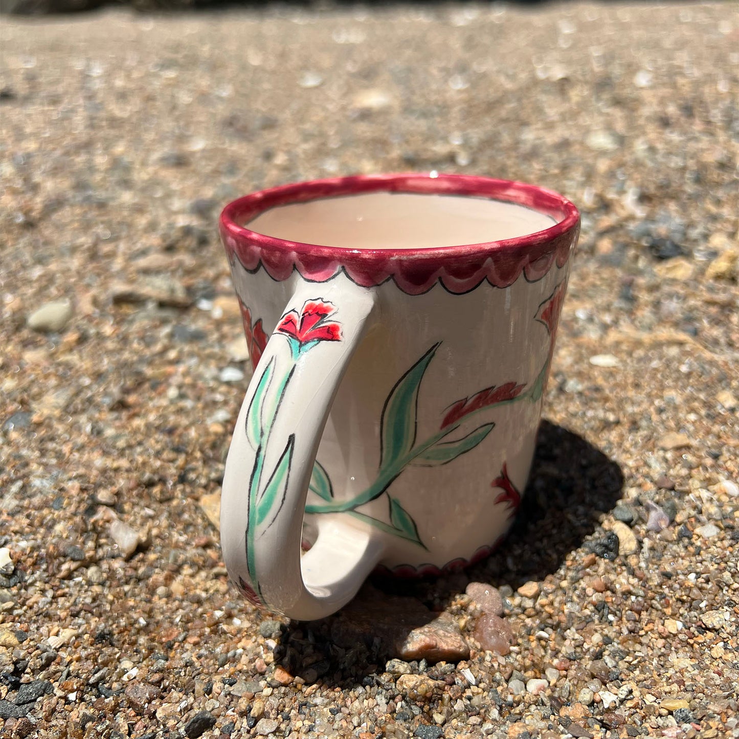 Red Flowers Mug