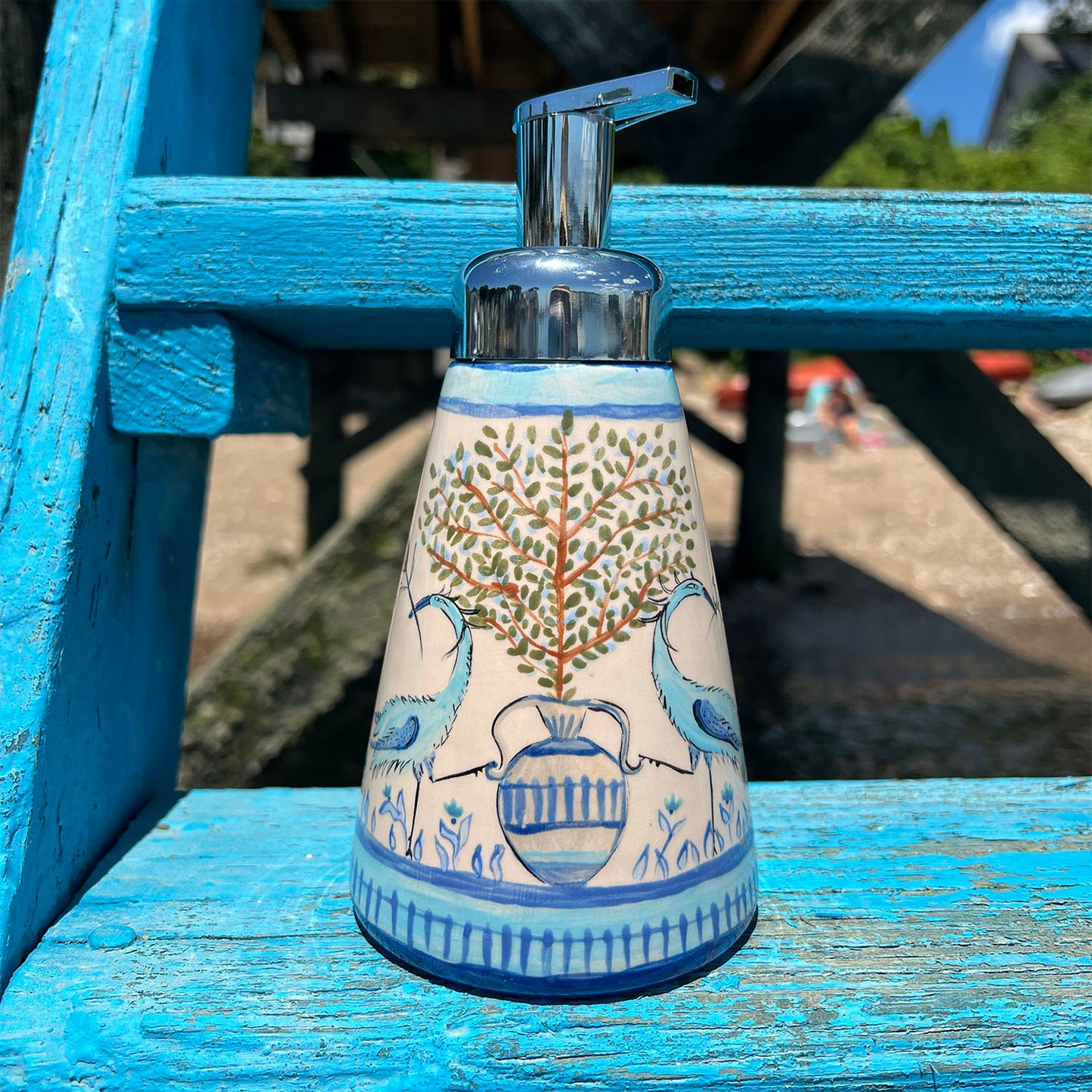 Blue Bird Soap Dispenser