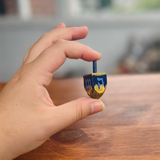 Painted Wooden Dreidel (Small)