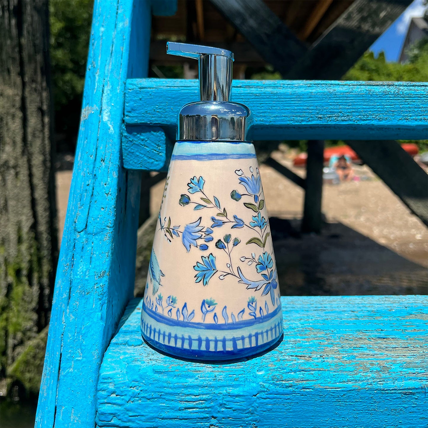 Blue Bird Soap Dispenser