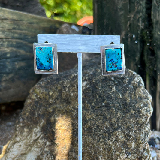 Picture Window Shattuckite Earrings