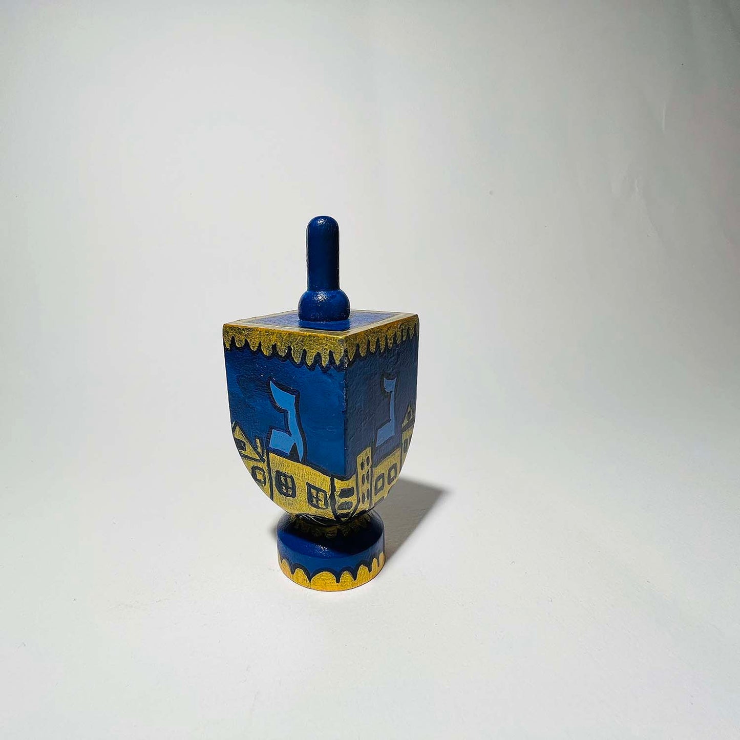 Painted Wooden Dreidel (Large)