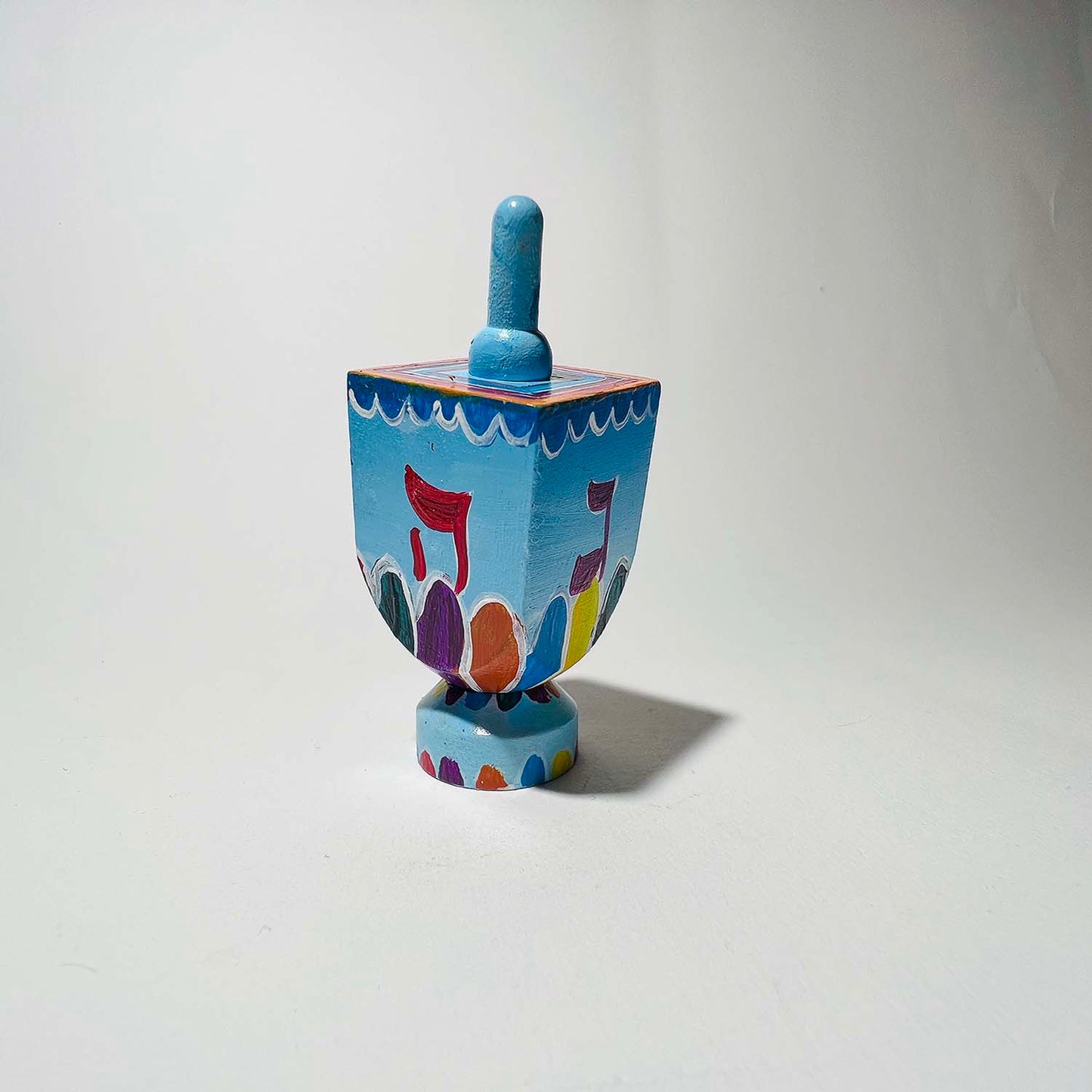 Painted Wooden Dreidel (Large)